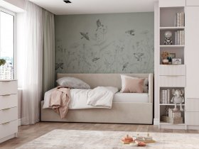 Диван-кровать Бенто (крем) в Боровом - borovoe.mebel-nsk.ru | фото
