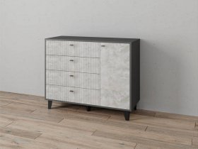 Комод «Катрин-13» (графит/мальта) в Боровом - borovoe.mebel-nsk.ru | фото