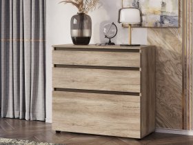 Комод КМ-01 Энигма (венге/дуб каньон) в Боровом - borovoe.mebel-nsk.ru | фото