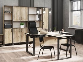 Комплект Гермес лофт (дуб крафт серый) в Боровом - borovoe.mebel-nsk.ru | фото