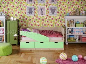 Кровать детская Бабочки 1,8 м в Боровом - borovoe.mebel-nsk.ru | фото