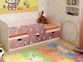 Кровать детская с ящиками 1,86 Минима Hello Kitty в Боровом - borovoe.mebel-nsk.ru | фото