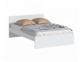 Кровать двуспальная 1,4м Бруклин СБ-3353 (белый) в Боровом - borovoe.mebel-nsk.ru | фото