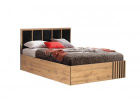 Кровать двуспальная с подъем. мех. 1,6 м Либерти 51.20 в Боровом - borovoe.mebel-nsk.ru | фото