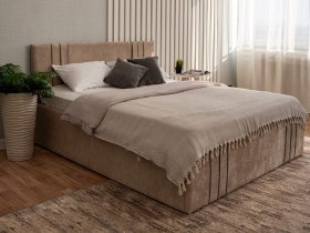 Кровать двуспальная 1,4м с подъем. мех. Леванте в Боровом - borovoe.mebel-nsk.ru | фото