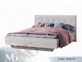Кровать двуспальная 1,6м Кимберли КР-13 в Боровом - borovoe.mebel-nsk.ru | фото