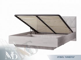 Кровать двуспальная с подъем. мех. 1,6 м  Кимберли КР-13 в Боровом - borovoe.mebel-nsk.ru | фото
