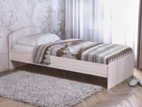 Кровать односпальная 80 с низкой спинкой (ясень шимо светлый) в Боровом - borovoe.mebel-nsk.ru | фото