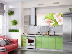 Кухонный гарнитур Яблоневый цвет в Боровом - borovoe.mebel-nsk.ru | фото