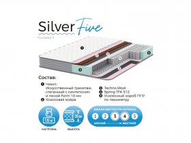 Матрас Silver Five в Боровом - borovoe.mebel-nsk.ru | фото