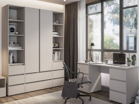 Модульная детская Люмо (кашемир) в Боровом - borovoe.mebel-nsk.ru | фото