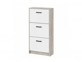 Обувница ОБ-3 Вега (дуб крафт серый/белый) в Боровом - borovoe.mebel-nsk.ru | фото