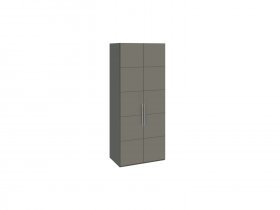 Шкаф для одежды с 2 дверями Наоми (джут/фон серый) СМ-208.07.03 в Боровом - borovoe.mebel-nsk.ru | фото