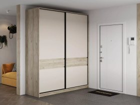 Шкаф-купе Бостон ШК-005 (2.0 м) (дуб крафт серый/кашемир) в Боровом - borovoe.mebel-nsk.ru | фото