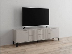 Тумба под ТВ Парус-10 (кашемир/сантьяго софт) в Боровом - borovoe.mebel-nsk.ru | фото
