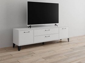 Тумба под ТВ Парус-13 (белый) в Боровом - borovoe.mebel-nsk.ru | фото